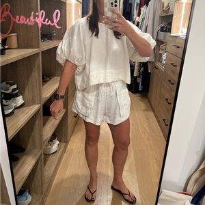Shona Joy White Linen Blouse
